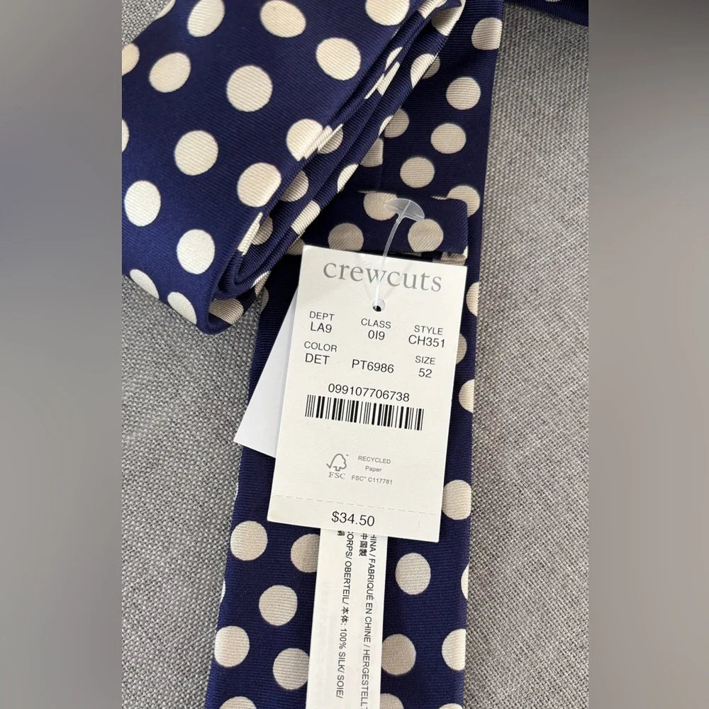 Crewcuts Kids' silk tie in dot